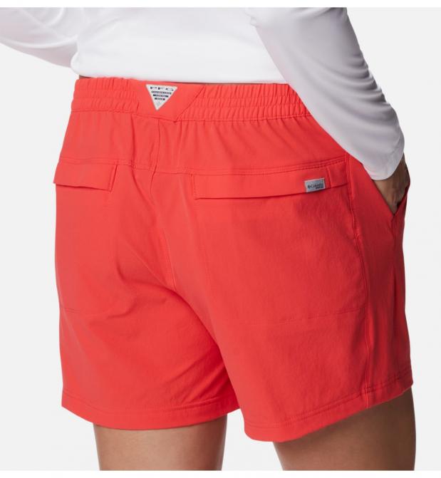 PFG Slack Water™ Woven Shorts Red Hibiscus  Womens Columbia Sportswear PFG  Fishing < Mymantraom